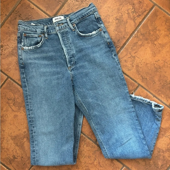 AGOLDE HIGH RISE RILEY CROP SIZE 25 - Picture 6 of 10